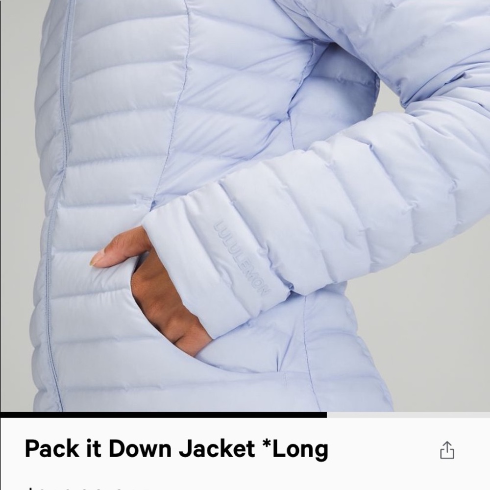 🍋❄️Lululemon “Pack it down” jacket